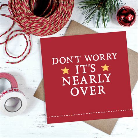 Nearly Over Christmas Card By Zoe Brennan