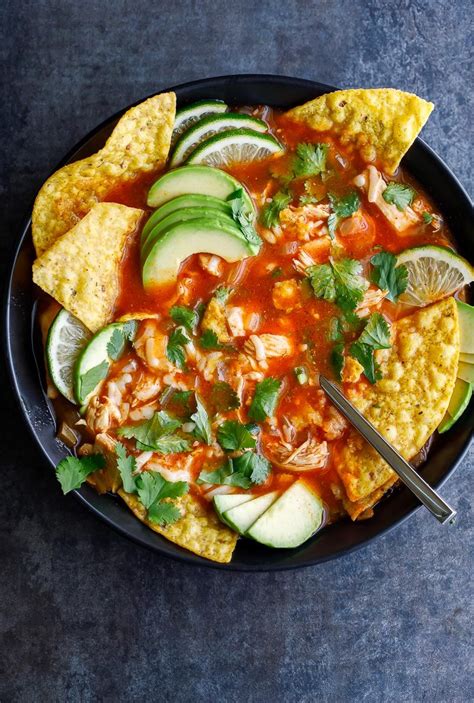 Return shredded chicken to the pot and simmer an additional 45 minutes. Spicy Chicken Tortilla Soup - Peas And Crayons | Recipe ...