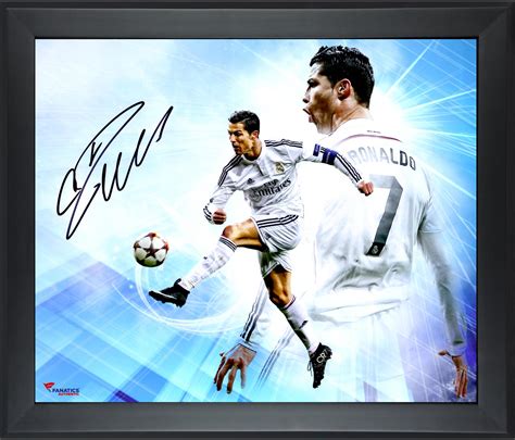 Authentic Autographed Soccer Photos Christiano Ronaldo Real Madrid