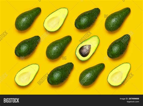 Ripe Sliced Avocado Image And Photo Free Trial Bigstock