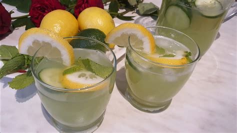 Cucumber Lemon Juice Healthy Drink Alinas Cooking And Blog Youtube