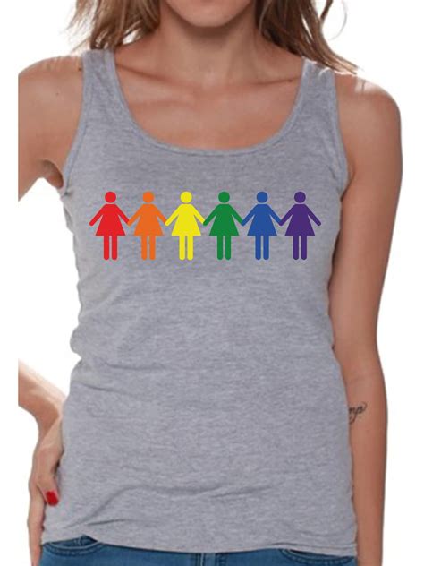 Awkward Styles Awkward Styles Lesbian Sleeveless Shirt Love Tank Tops For Women Lgbtq Flag