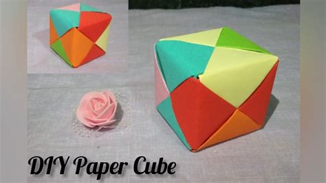 How To Make Paper Cube 😍 Paper Crafts Ideas 2021 Diy Origami Paper