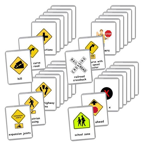 Mua Usa Traffic Signs Flash Cards Road Signs Driving Test Flash