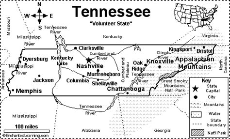 Tennessee Mapquiz Printout