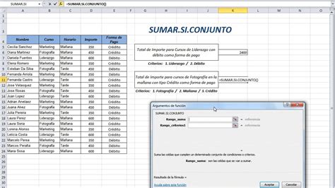 Como Usar La Funci N Sumar Si Conjunto En Microsoft Excel Sintaxis My XXX Hot Girl