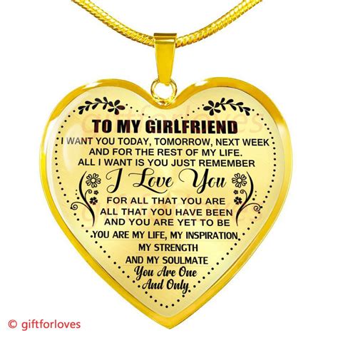You can present a wonderful gift according to her mood, choice, personality or passion. To My Girlfriend Luxury Necklace: Best Gift For Girlfriend ...