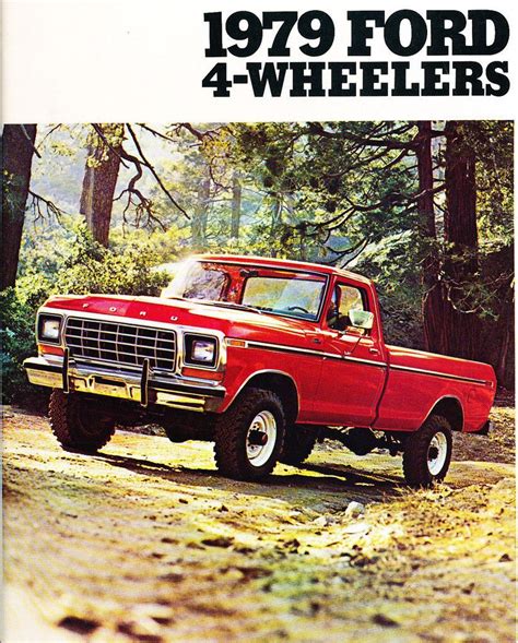 1979 Ford 4wd Trucks 8 Page Original Car Sales Brochure Catalog F 150