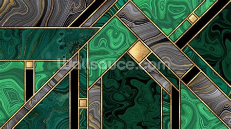 Emerald And Gold Wallpaper Wallsauce Ca
