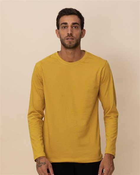Choose from your favourite brands, including saint laurent & dsquared2. Buy Mustard Yellow Plain Full Sleeve T-Shirt For Men ...