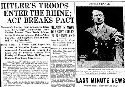 Hitler Breaks Treaty Of Versailles