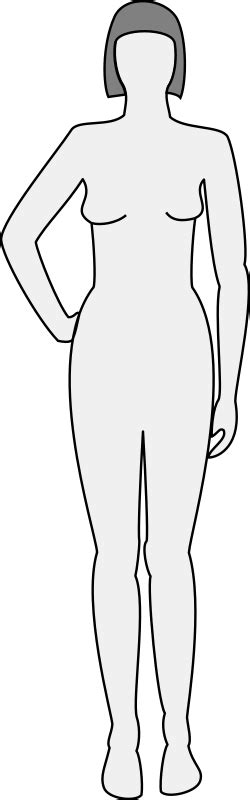 About 1% of these are hair trimmer. Clipart - Female body silhouette - front