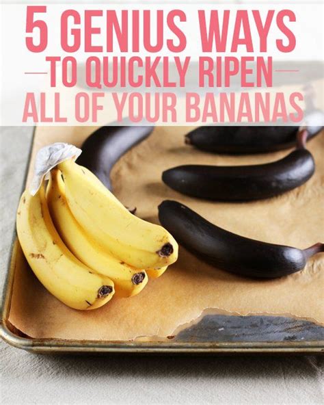 5 Ways To Quickly Ripen Bananas Banana Ripening Make Banana Bread
