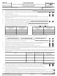 Irs Formulario Nr Sp Anexo Oi Fill Out Sign Online And