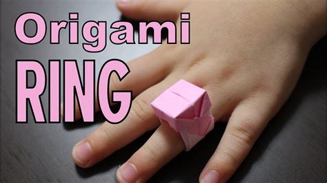 Origami How To Make A Ring Youtube
