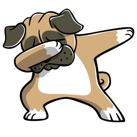 Pug Dabbing Dog Dab Dance Move Sticker By Barktrends Design By Humans