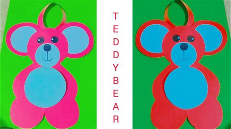 Teddy Bear Craft Paper Teddy Bear Diy Paper Craft Youtube