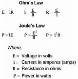 Electrical Power Equation Pictures