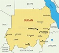La República De Sudán - Mapa Del Vector Ilustración del Vector ...