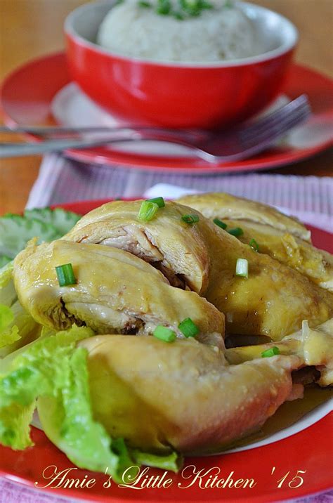 Masak Nasi Ayam Hainan Cara Mudah Menggunakan Hainanese Chicken Rice Mix Amie S Babe Kitchen
