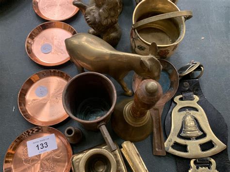 A Selection Of Various Brass Items