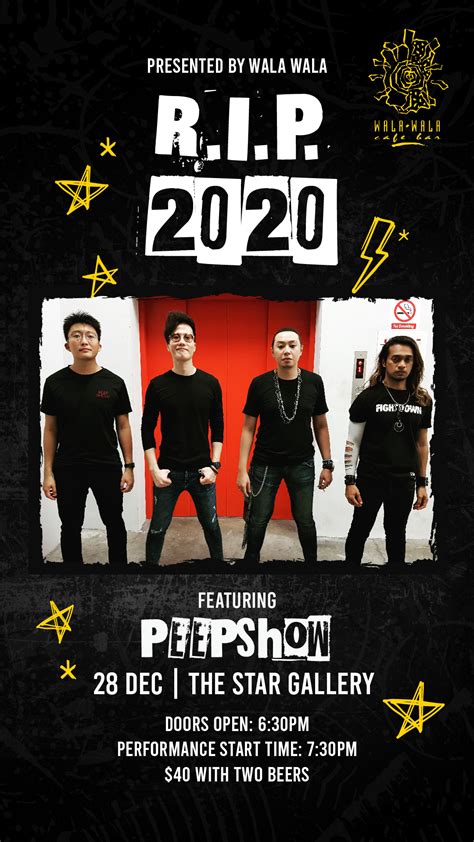 Sold Out Rip 2020 Feat Peep Show The Star Pac