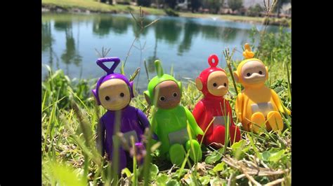 Golf Ball Game In The Pond With Teletubbies Toys Youtube