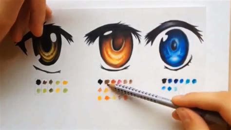 How To Color Using Colored Pencils Manga Eyes Hildurko Art Blog