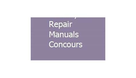 Kawasaki Motorcycle Repair Manuals Concours | Motorcycle repair