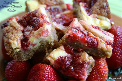 Strawberry Cheesecake Blondies