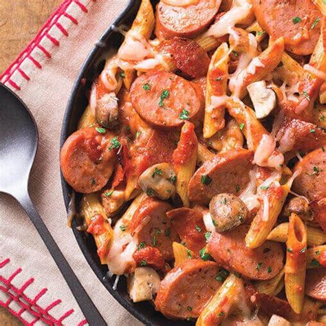 Roast in preheated oven for 12 minutes. Hillshire Farm | Recipes | Sausage pasta recipes, Smoked ...