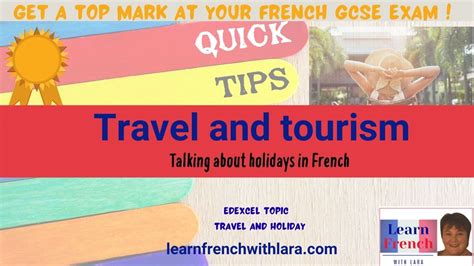 Travel And Tourism ┃ Holidays In French ┃ French Gcse