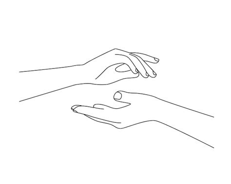 Premium Vector Hand Gestures Single Line Art Drawing Continues Line