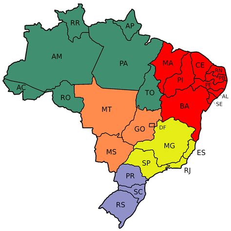 Estados Do Brasil Estados Brasileiros Brapp