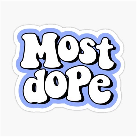 Mac Miller Most Dope Aesthetic Sticker For Sale By Fithabitt Redbubble
