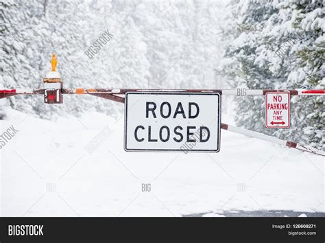 Road Closed Sign Image And Photo Free Trial Bigstock