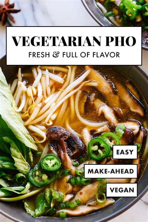 Vegetarian Pho Recipe In 2020 Vegetarian Soup Recipes