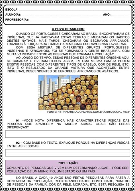 Atividades Sobre Formação Do Território Brasileiro Ensino Fundamental