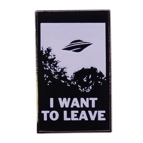 The X Files I Want To Leave Enamel Pin Distinct Pins