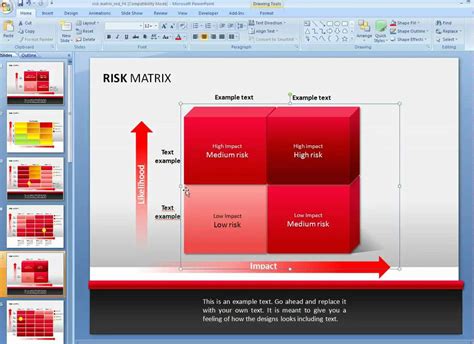 How To Customize A Risk Matrix Diagram In Powerpoint Youtube
