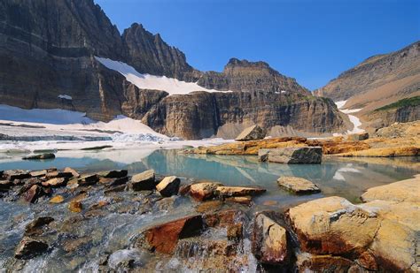 Tony Hochstetler Grinnell Glacier And Upper Grinnell Lake Glacier