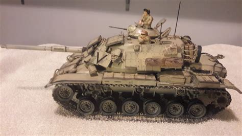 Us Marine M60a1 Tank Plastic Model Military Vehicle Kit 135