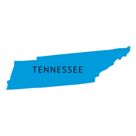 Tennessee State Plain Map Png And Svg Design For T Shirts