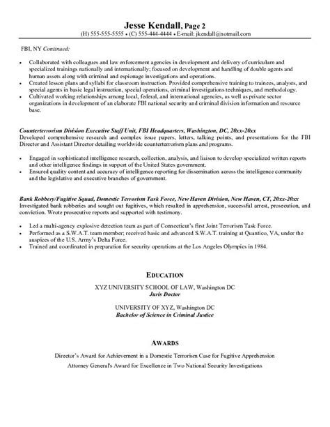 Fbi federal resume guide unique fbi resume format elegant resume. Read MoreSamples: Law Enforcement Resume Samples , and ...