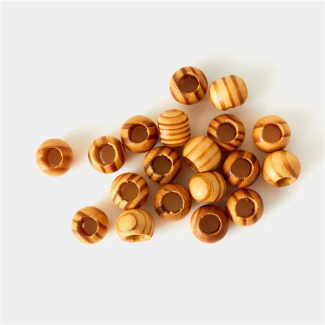 Stained Round Wood Beads Wild Hand