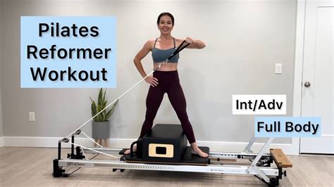 Pilates Reformer Workout Full Body Int Adv Level YouTube