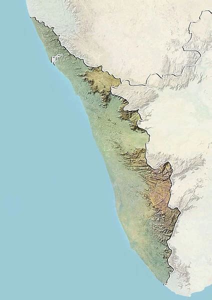 Kerala Map Satellite View Bobbie Stefanie