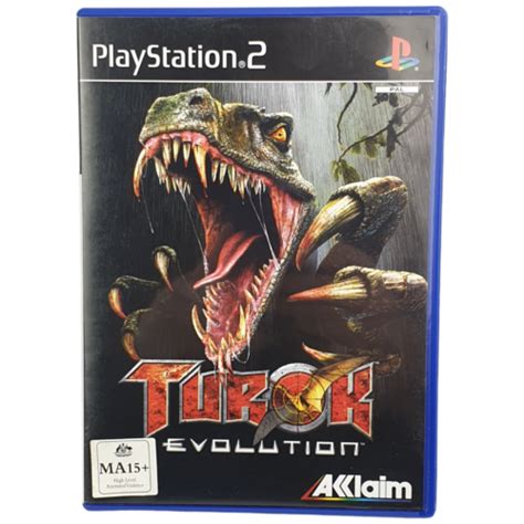 Vtg Sony Playstation 2 PS2 Turok Evolution Dinosaur Complete MA15 2002
