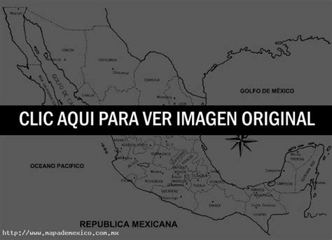 Mapa De Mexico Con Nombres Para Imprimir Magrup Images