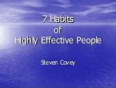 7 habits of highly effective people by stephen r. covey
